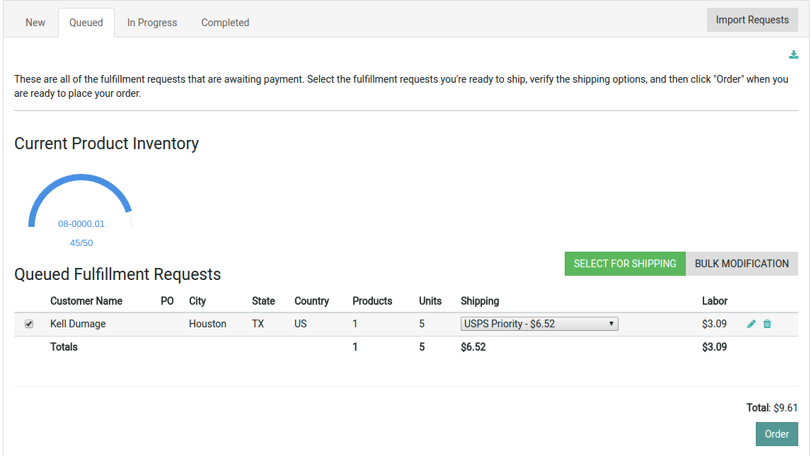 New Product Fulfillment Workflow