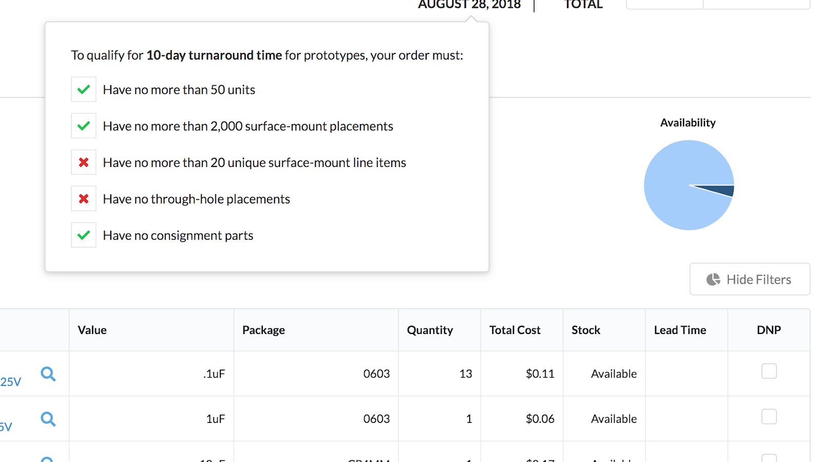 Platform Updates: XLSX BoM and Dashboard Updates