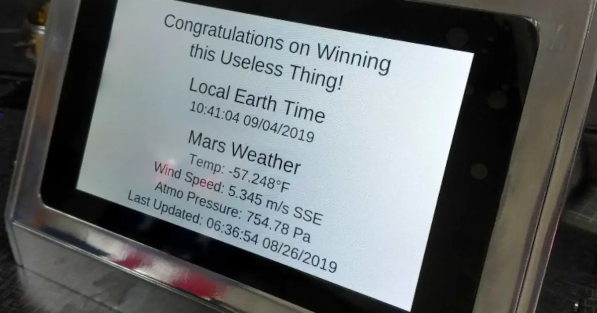 Design Contest – Useless Machines Wrap Up